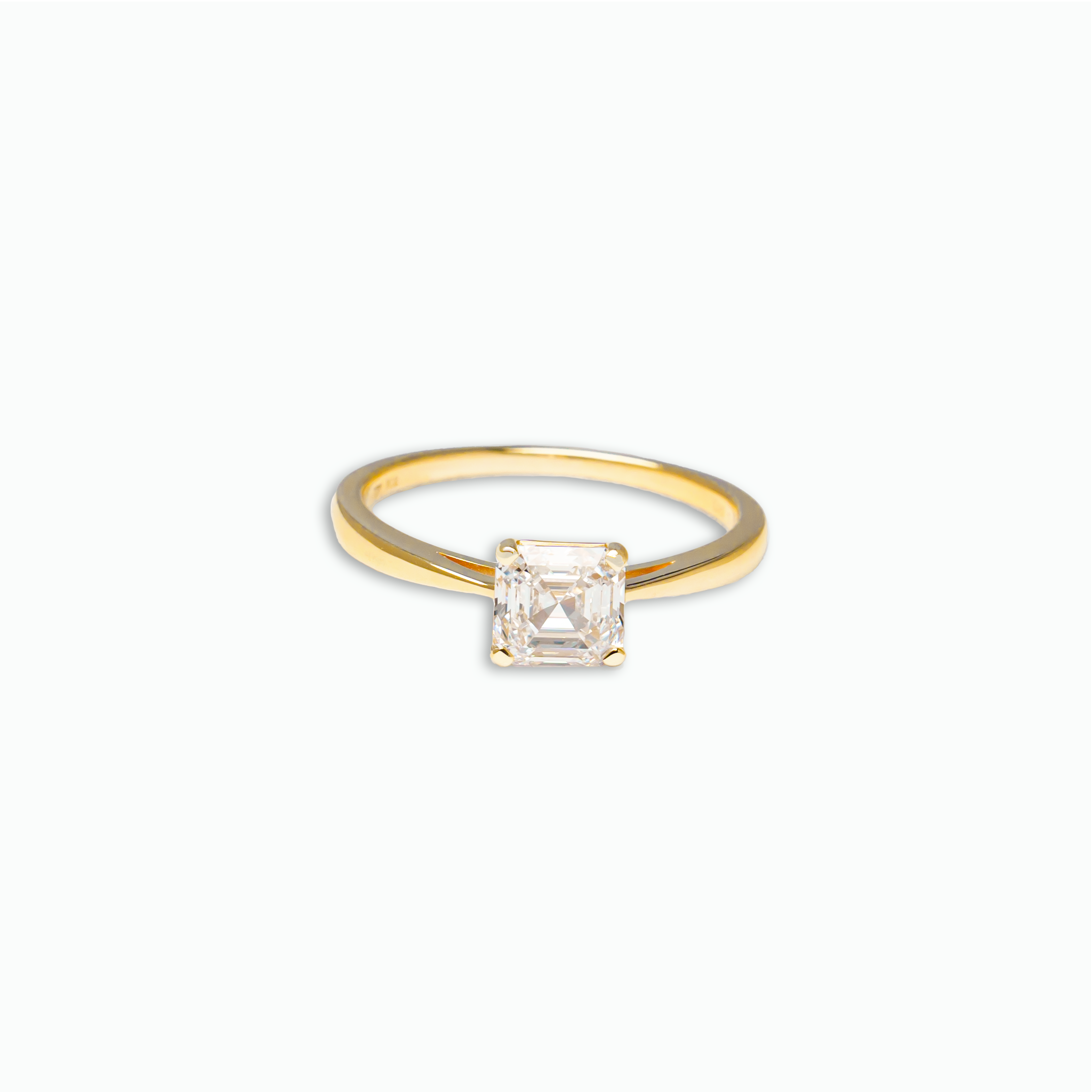 lab-grown diamonds　ring K18イエローゴールド
