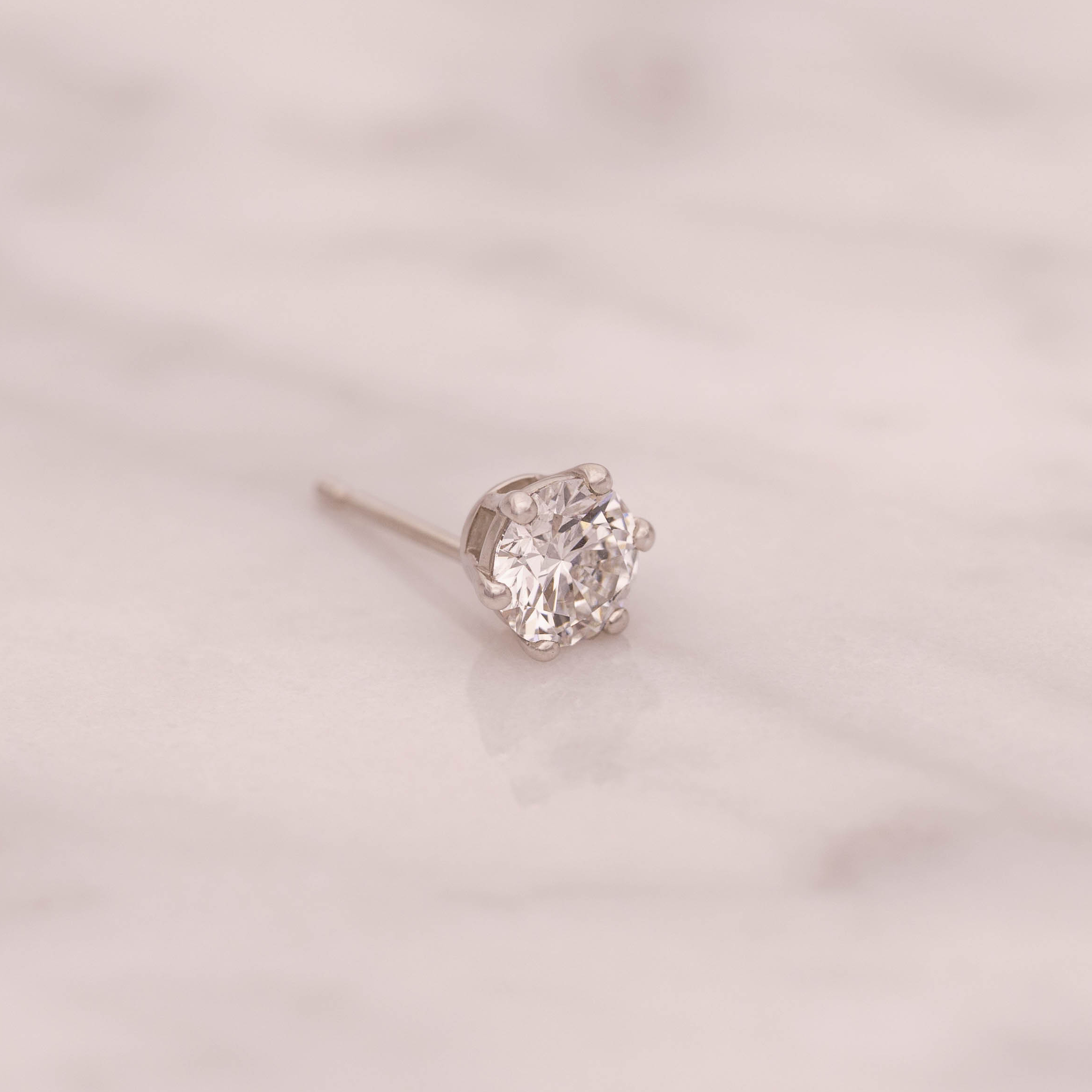 lab-grown diamonds　ピアス pt950
